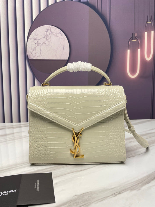 YSL Cassandra Crocodile Leather Bag