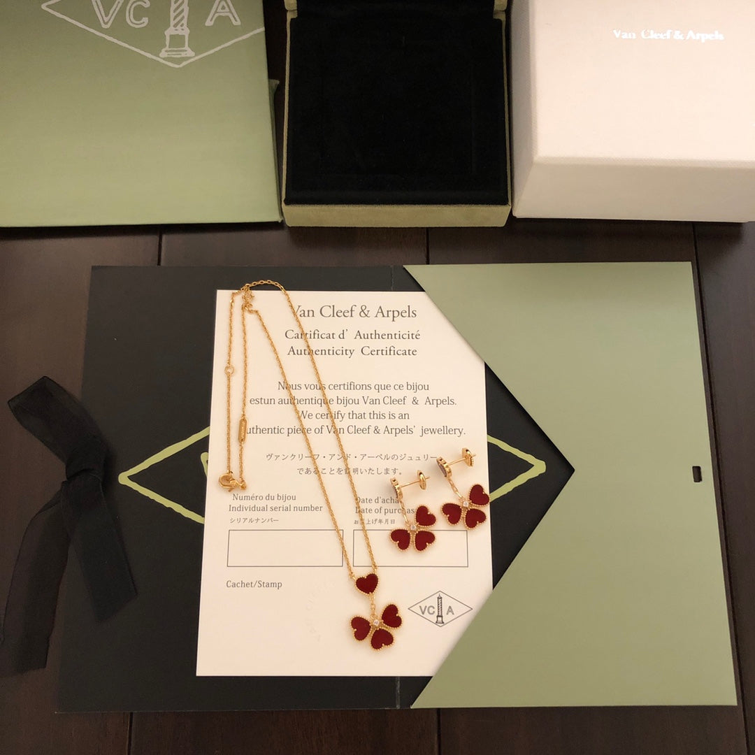 Van Cleef & Arpels Sweet Series Earrings & Necklace