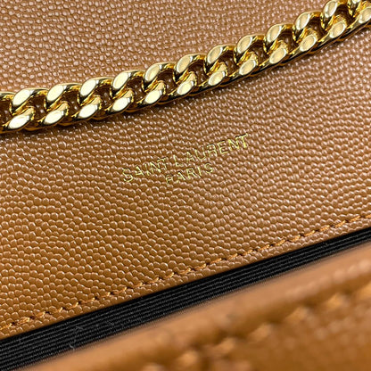 YSL Small Envelope Bag in Grained Embossed Quilted Leather