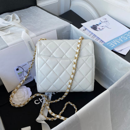 Chanel Retro White Gold Mini Bag