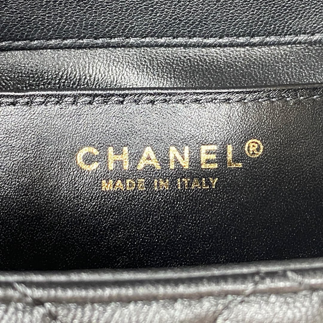 Chanel Retro Black Gold Mini Bag