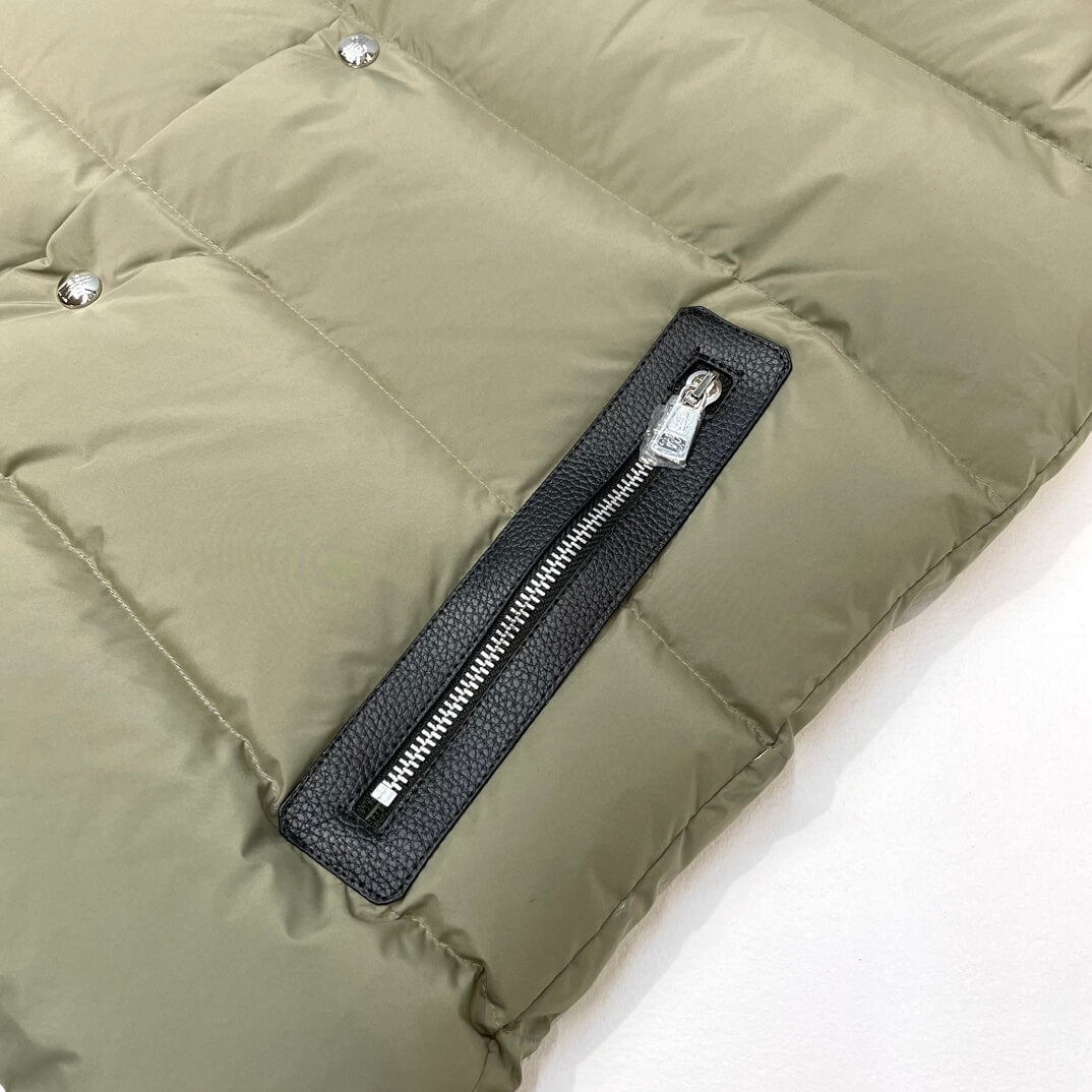 Moncler Sleeveless Green Down Vest New Arrivals 2023