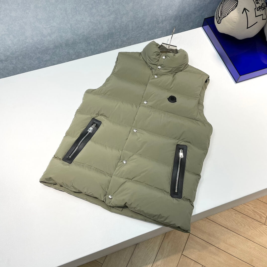 Moncler Sleeveless Green Down Vest New Arrivals 2023