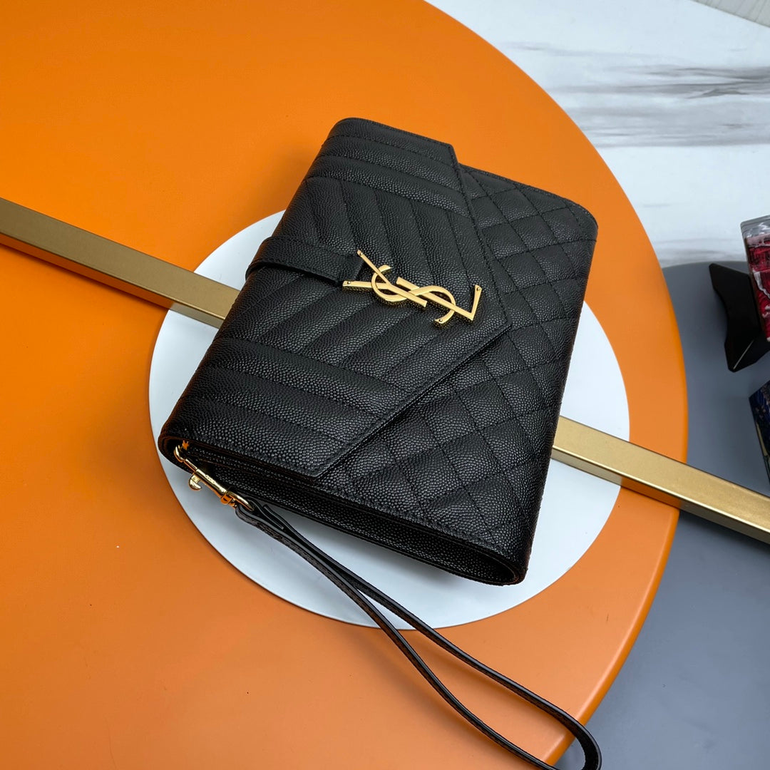 YSL Caviar Clutch New Arrival