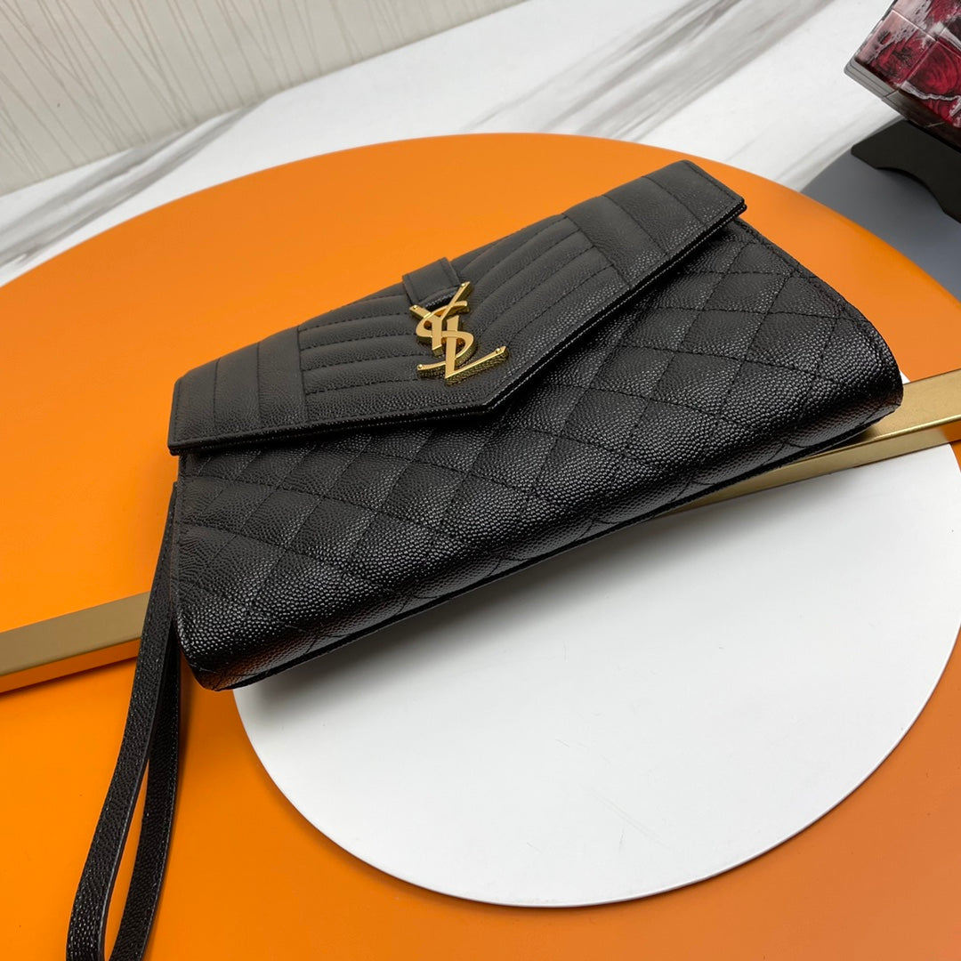 YSL Caviar Clutch New Arrival