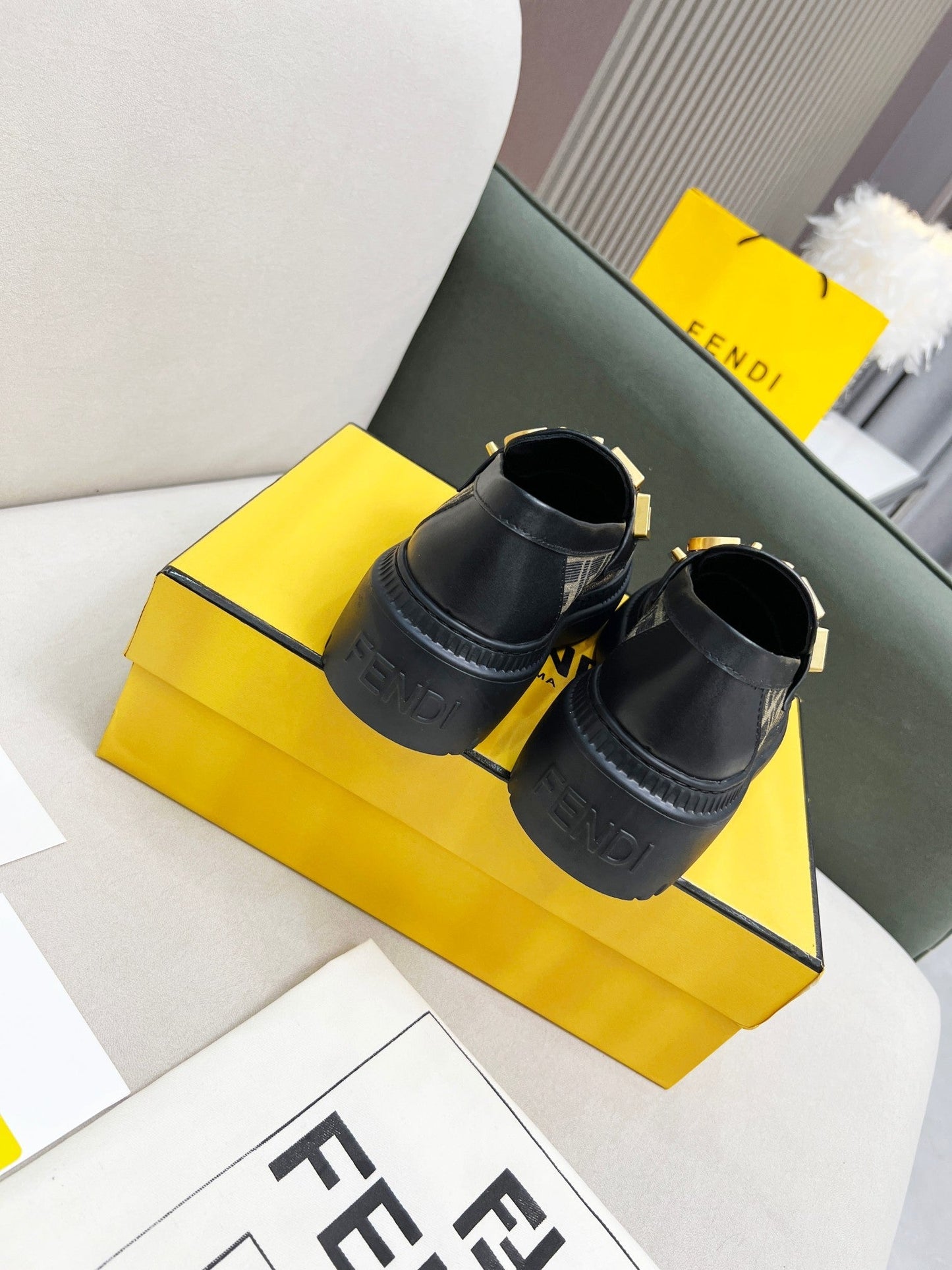 FENDI New Thick-Soled Martin Boots