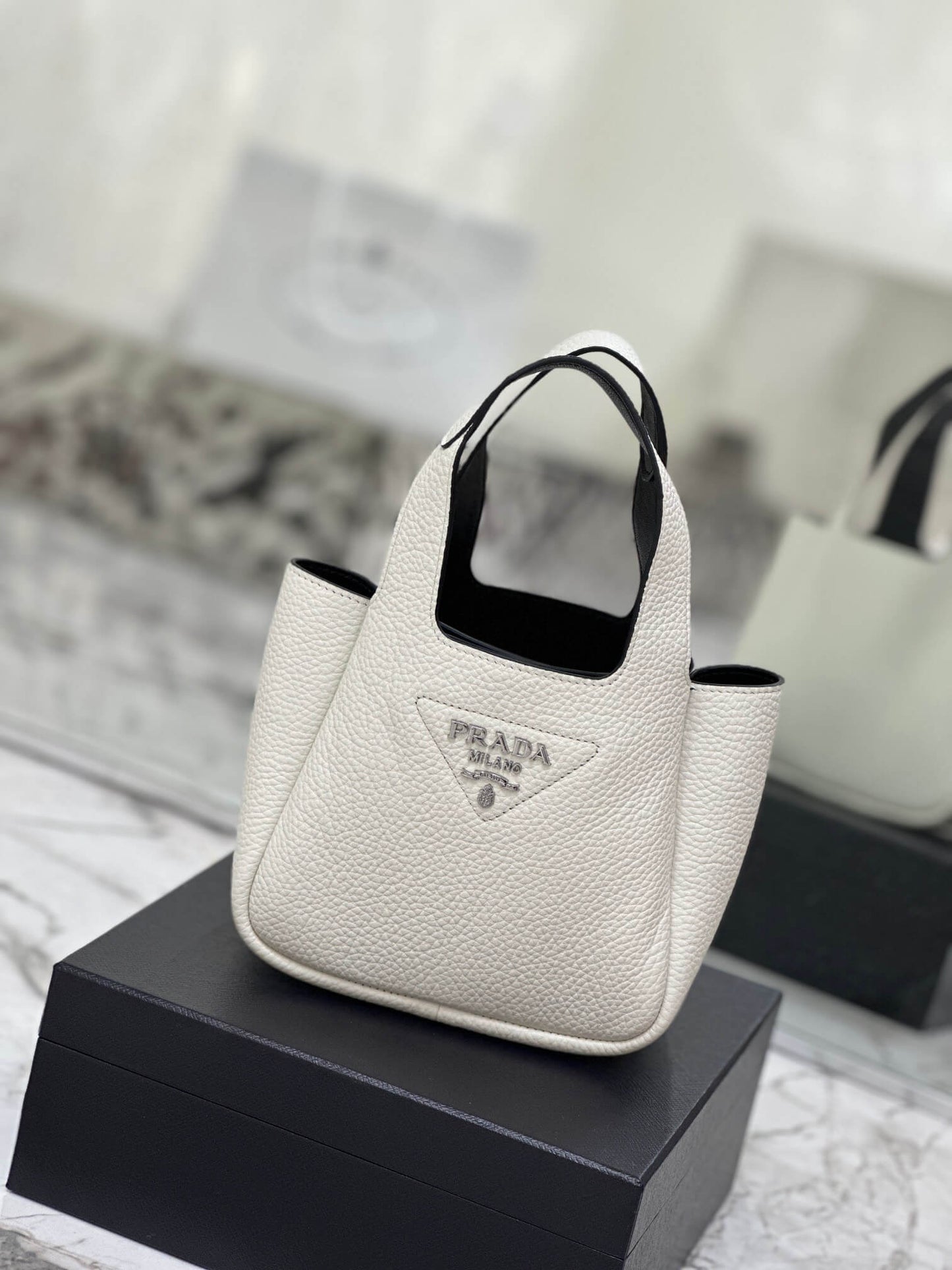 Prada Basket Bucket Bag