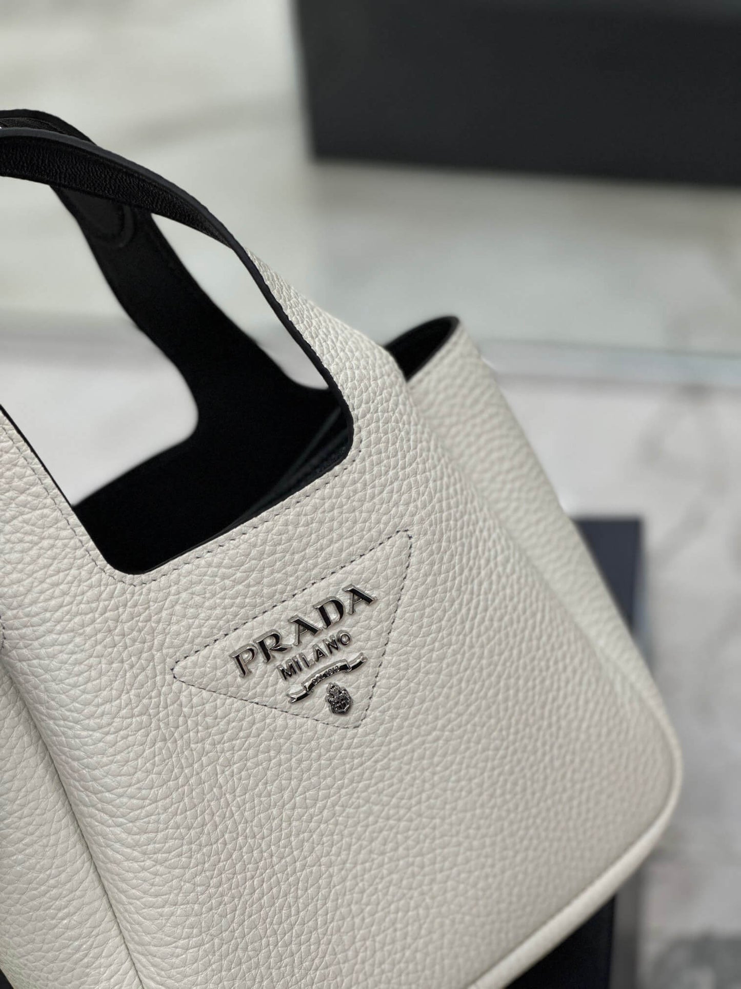 Prada Basket Bucket Bag