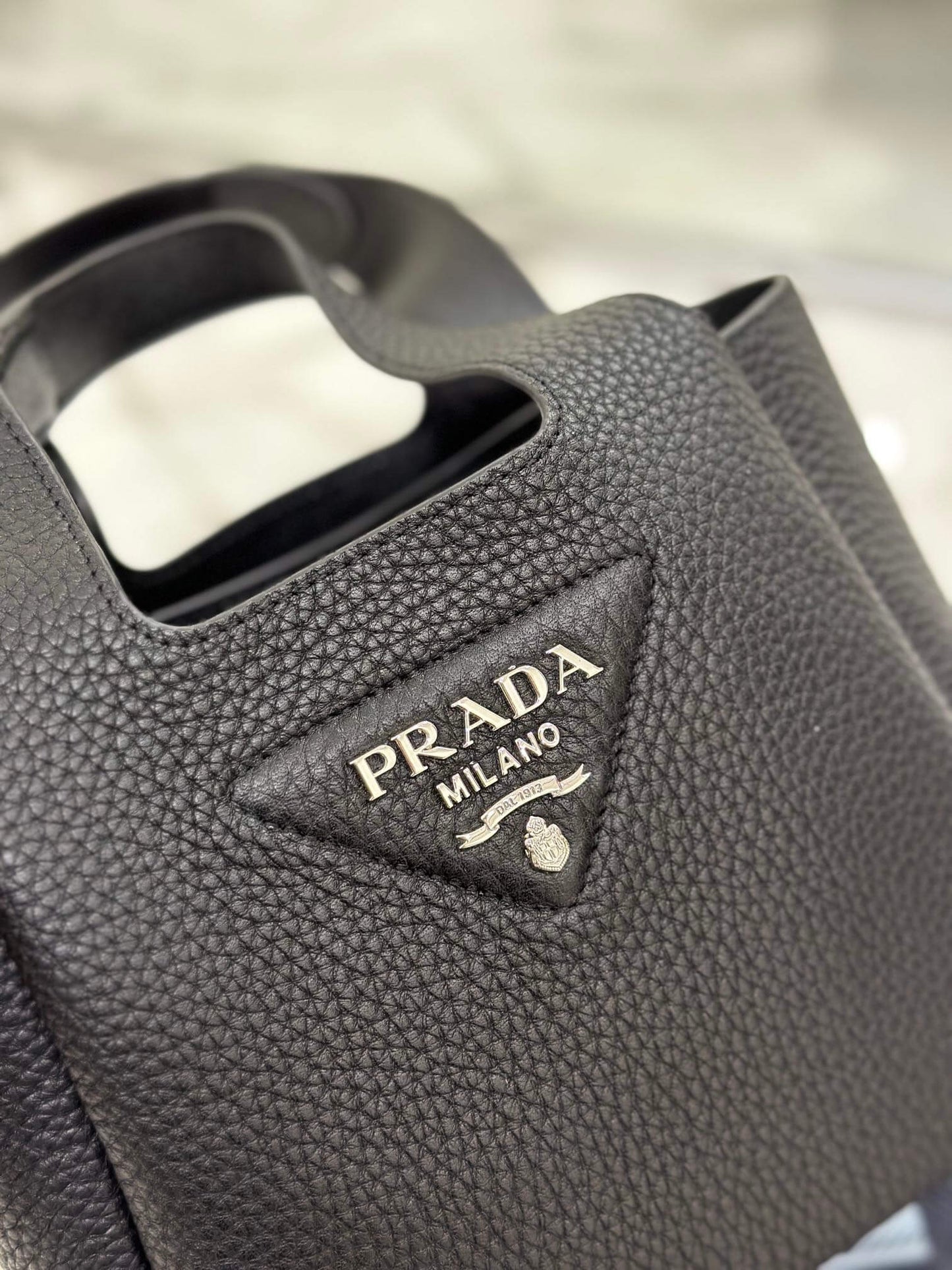 Prada Basket Bucket Bag