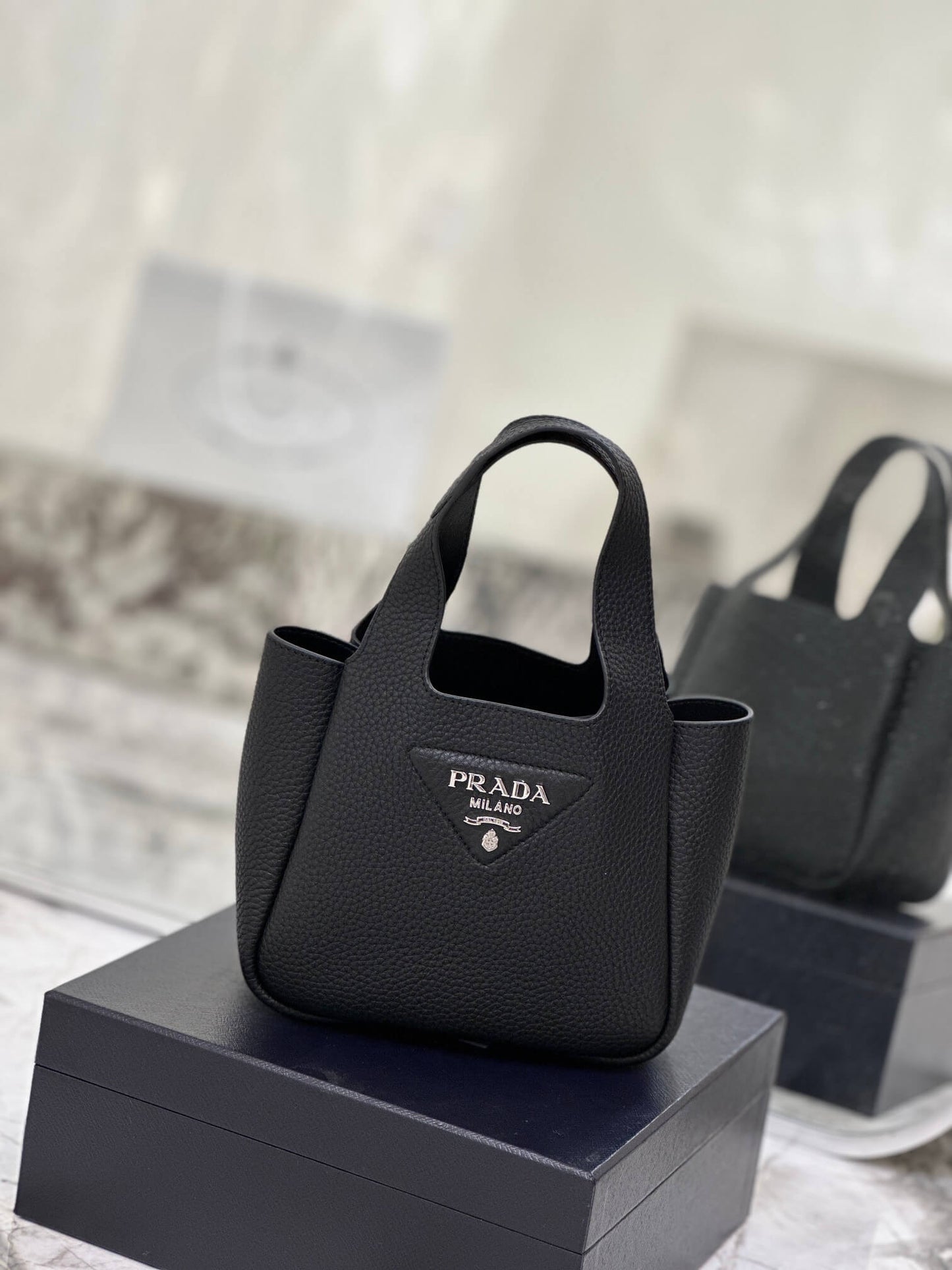 Prada Basket Bucket Bag