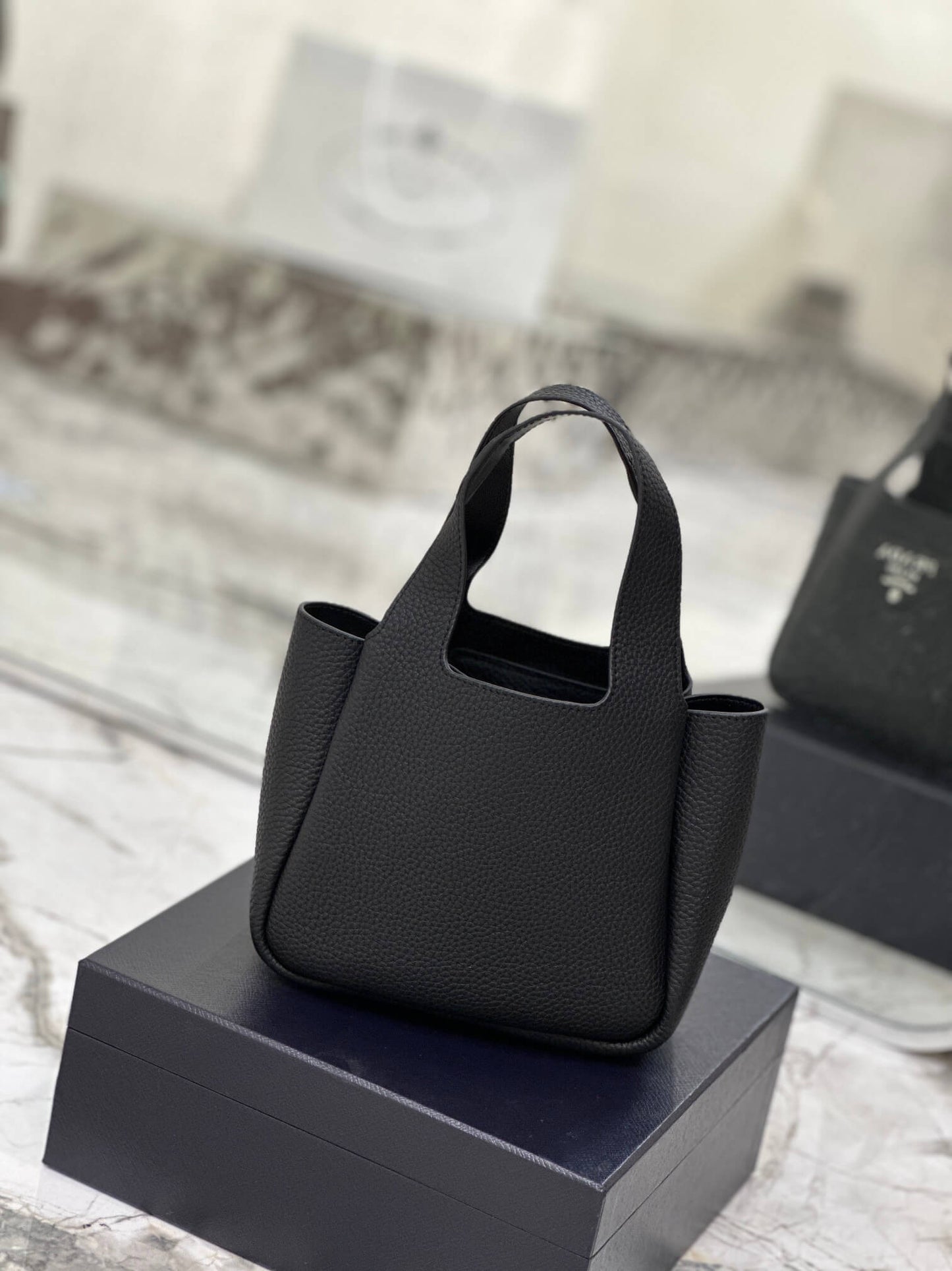 Prada Basket Bucket Bag