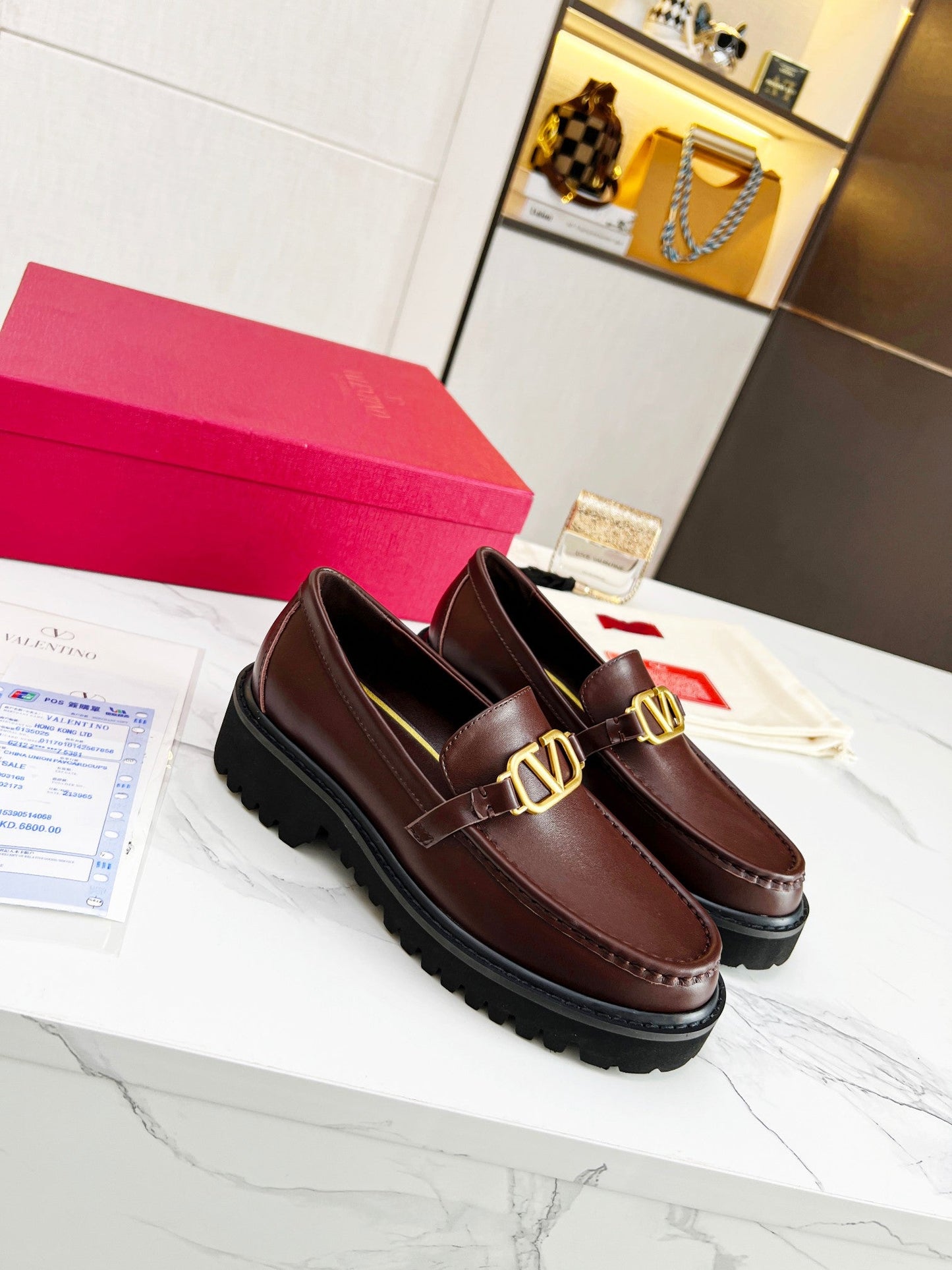 Valentino V Logo Loafers