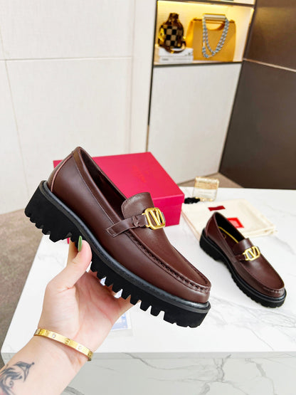 Valentino V Logo Loafers