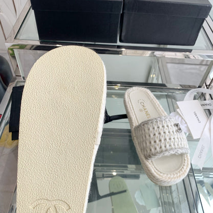 Chanel 2022ss Woven Slippers