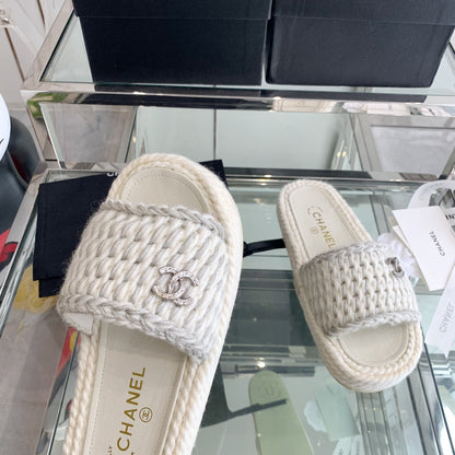 Chanel 2022ss Woven Slippers