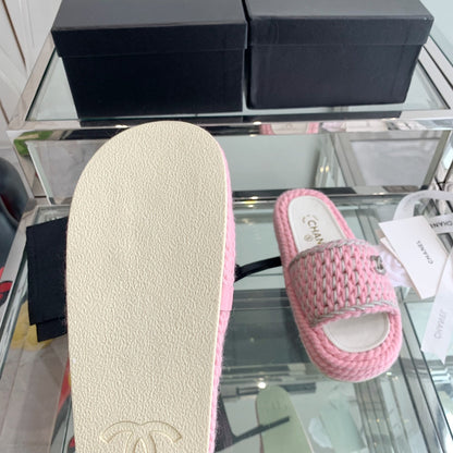 Chanel 2022ss Woven Slippers