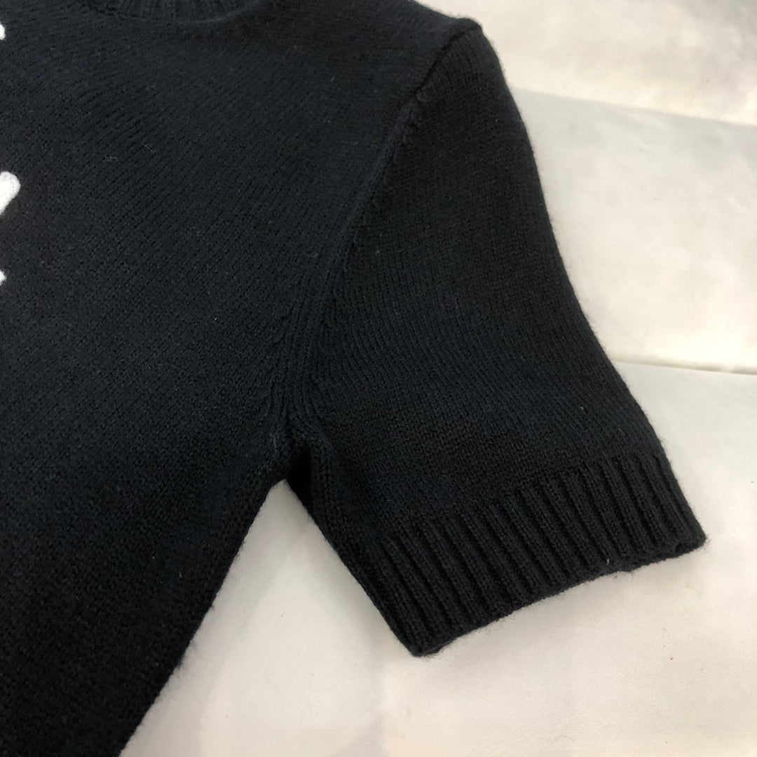 CHANEL New Short-Sleeved Knitted Top
