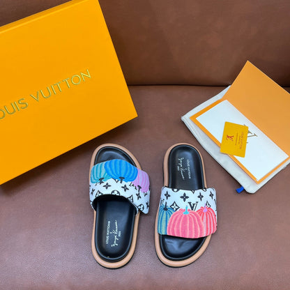 LV Latest Embossed Slippers