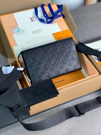 LV Alpha Wearable Wallet combines Monogram Eclipse canvas