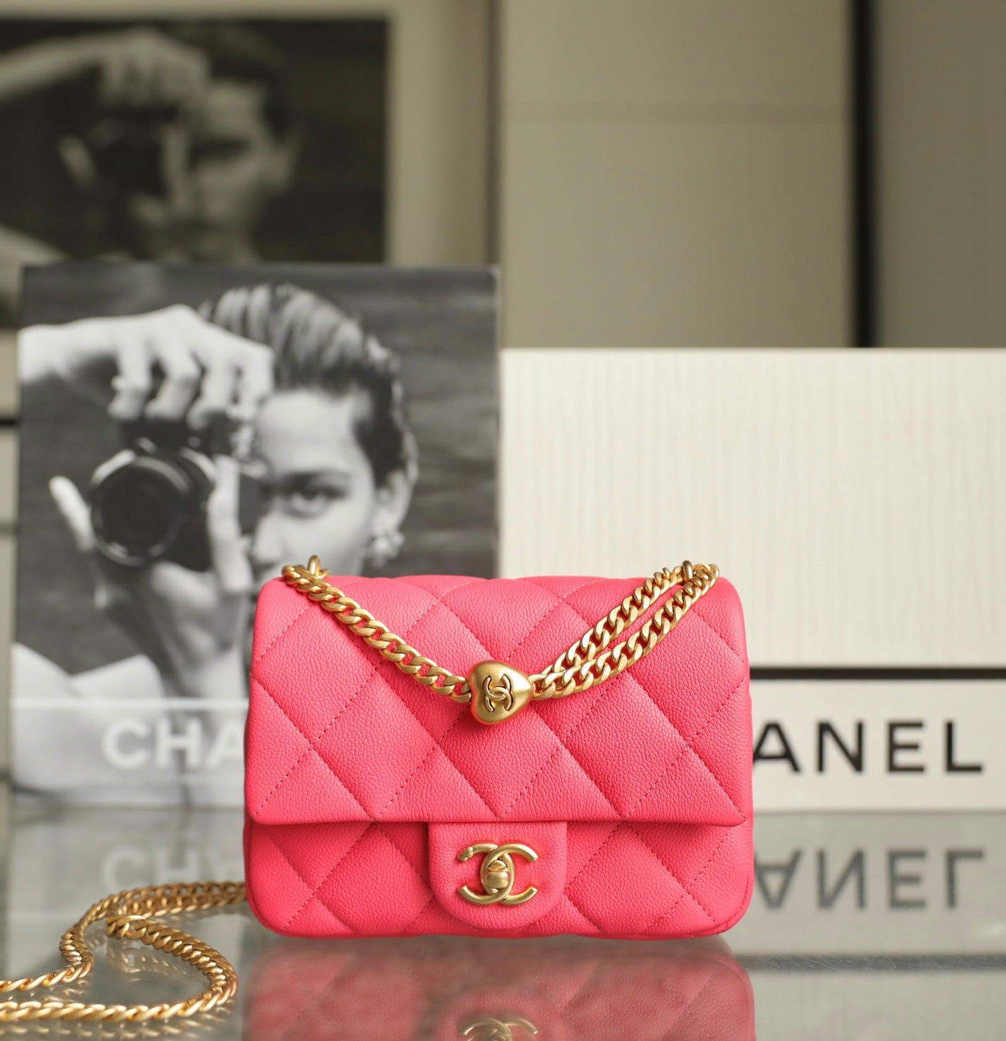 Chanel Love Button Flap Bag