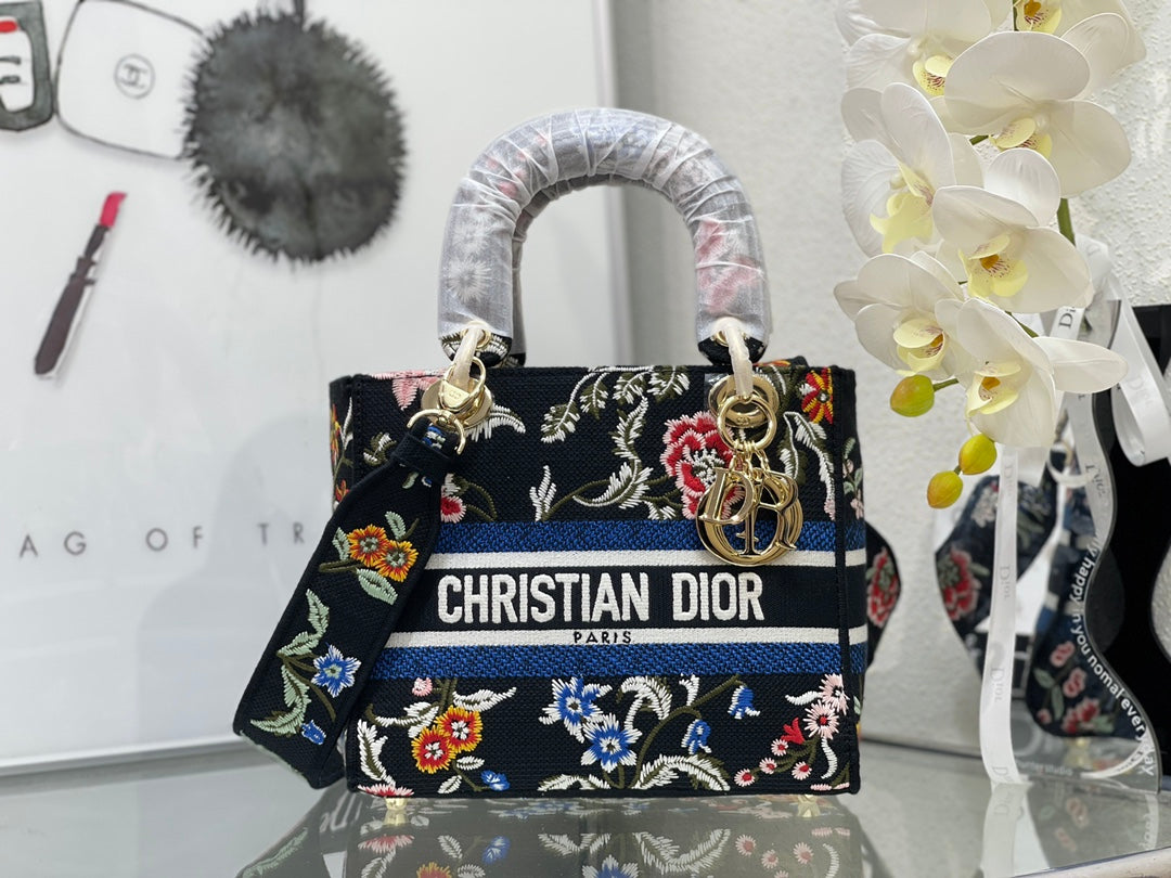 Lady Dior Embroidery Series Bag