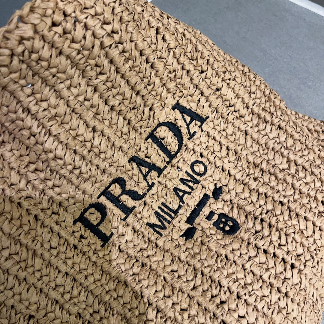 PRADA New Fiber Papyrus Weaving Bag