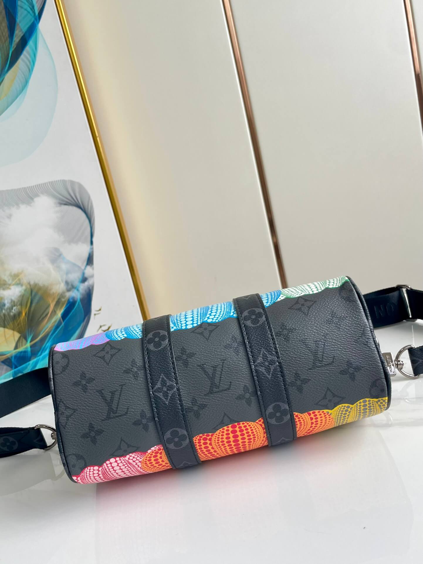 LV KEEPALL Pumpkin Pillow Bag