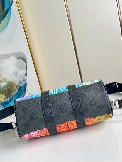 LV KEEPALL Pumpkin Pillow Bag