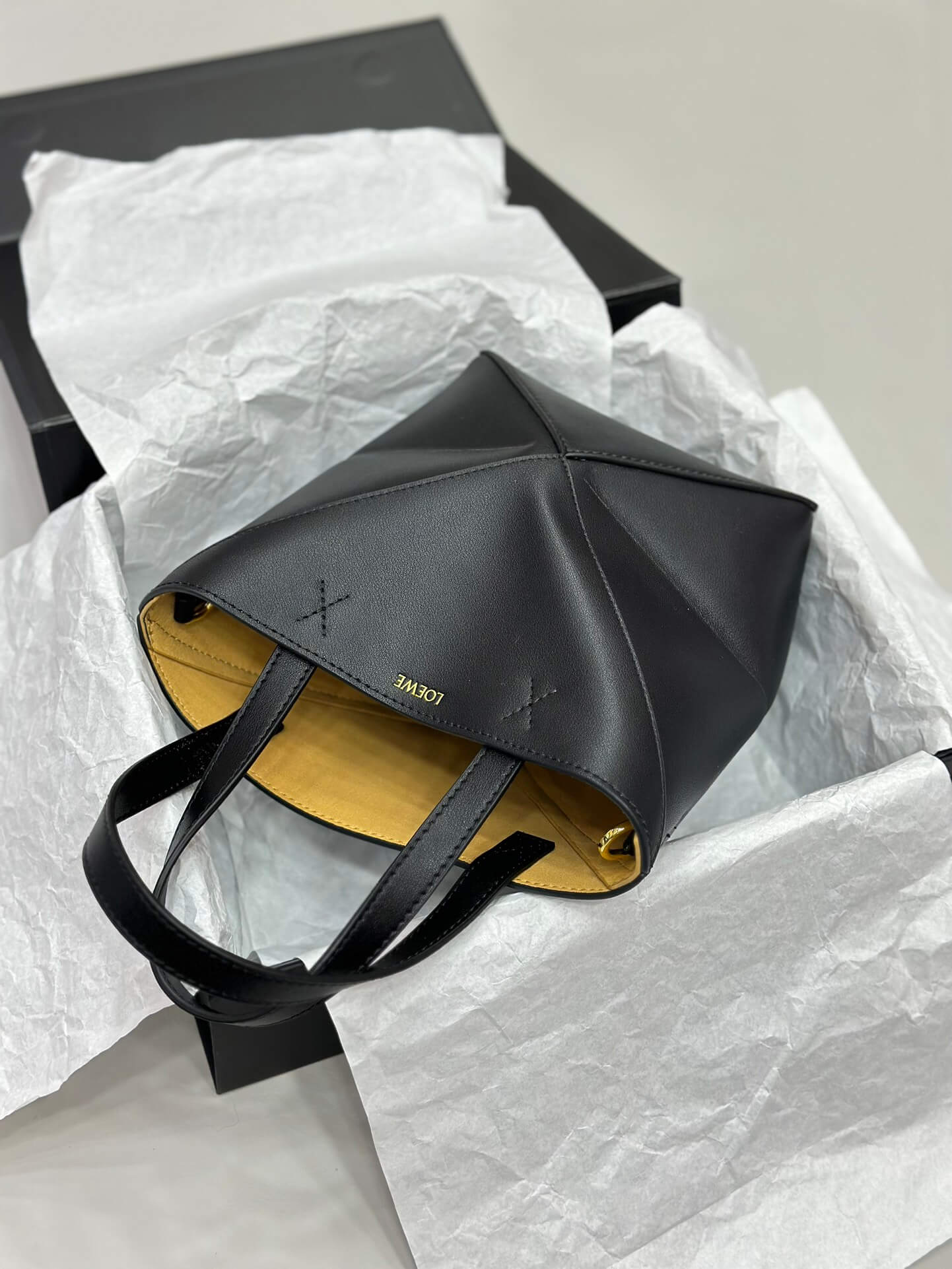 Loewe Puzzle Fold Bag in Black