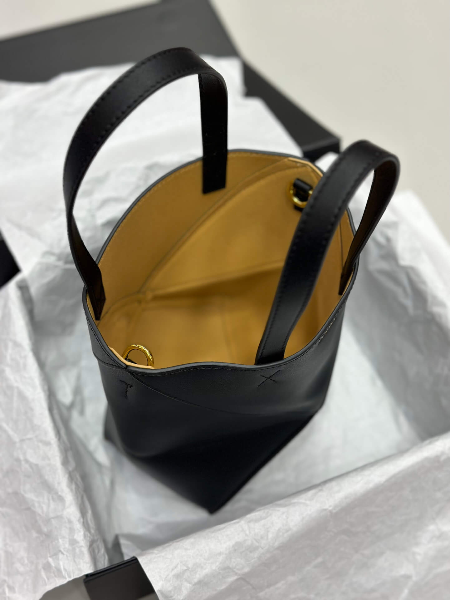 Loewe Puzzle Fold Bag in Black