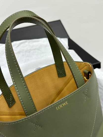 Loewe Puzzle Fold Bag in Green