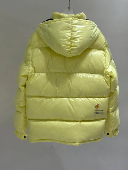 Moncler Yellow Hanging Jacket: Latest Fashion Trends