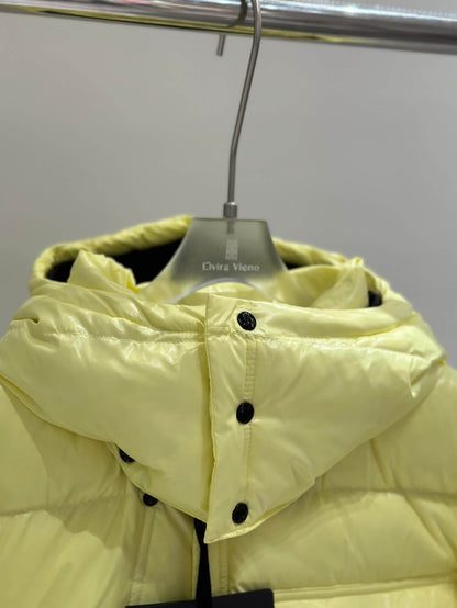 Moncler Yellow Hanging Jacket: Latest Fashion Trends