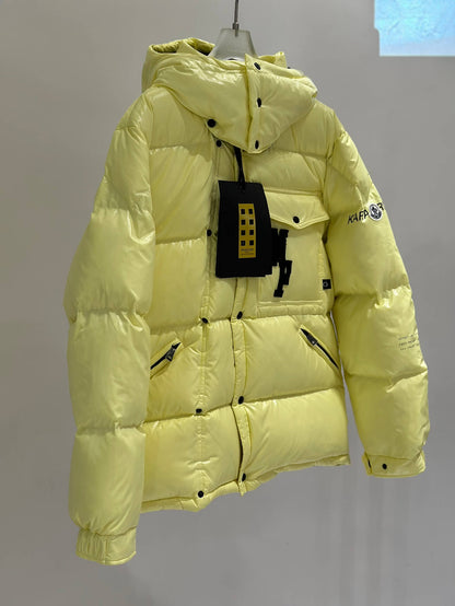 Moncler Yellow Hanging Jacket: Latest Fashion Trends