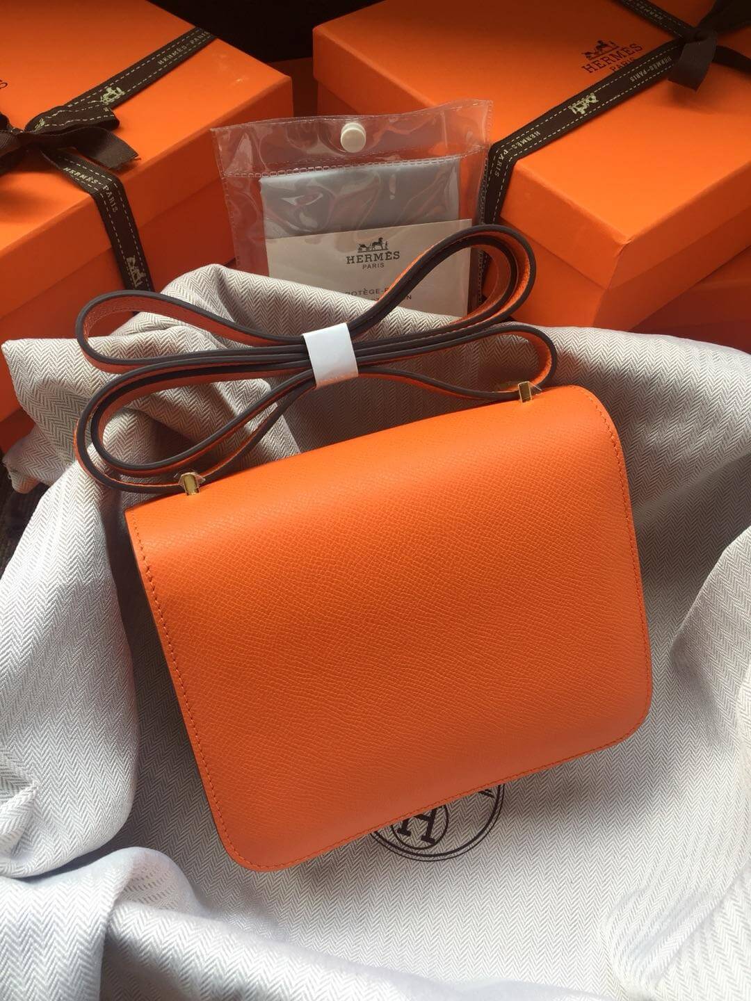 Hermes Constance Orange Bag