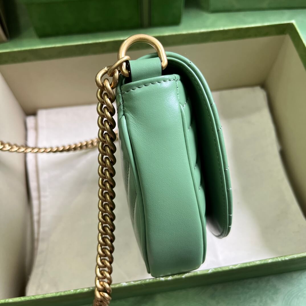Gucci Mini GG Marmont Leather Shoulder Bag