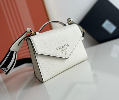 Prada Lettering Logo Tote Bag