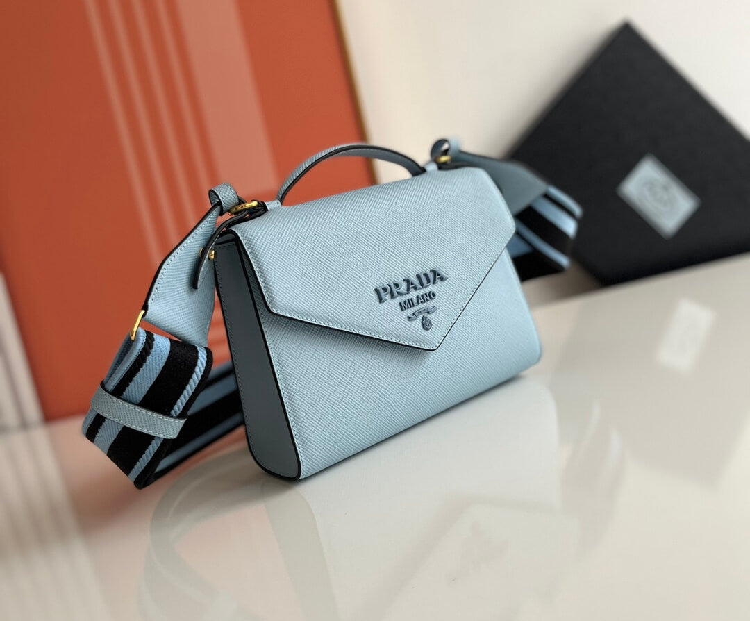 Prada Lettering Logo Tote Bag
