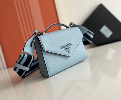 Prada Lettering Logo Tote Bag