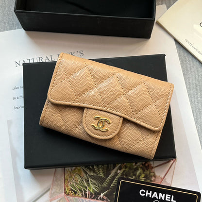 CHANEL Caviar Card Holder Wallet
