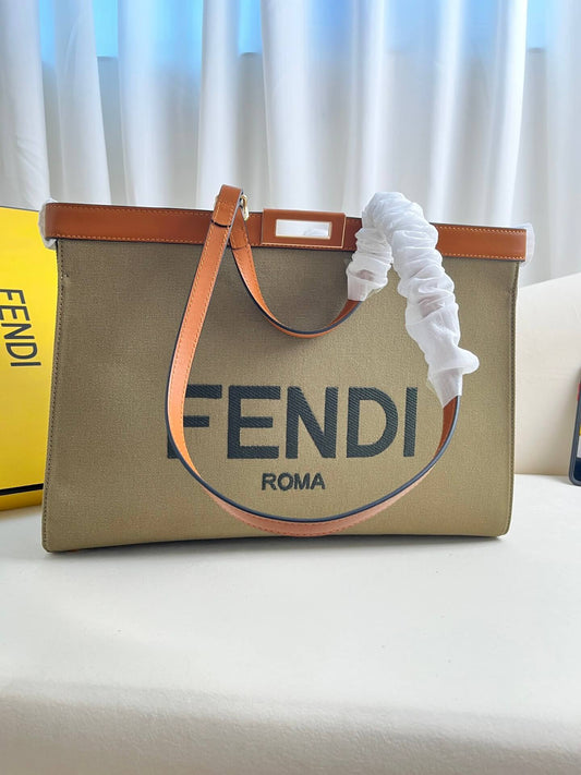 Fendi X-tote Bag In Canvas Bag