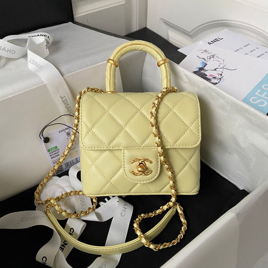 Chanel Matelasse 2 Way Top Handle Chain Bag