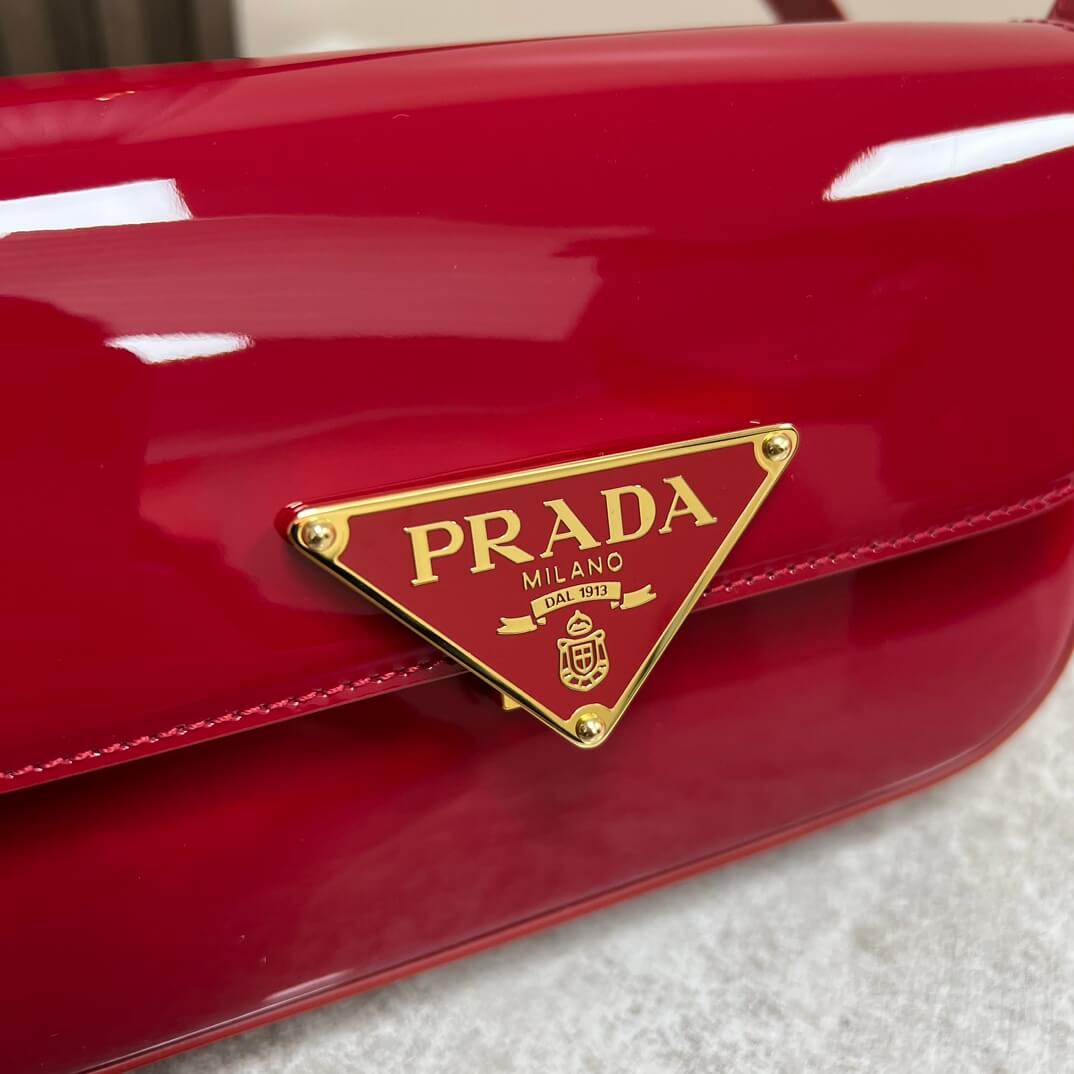 Prada Embleme Saffiano Shoulder Bag