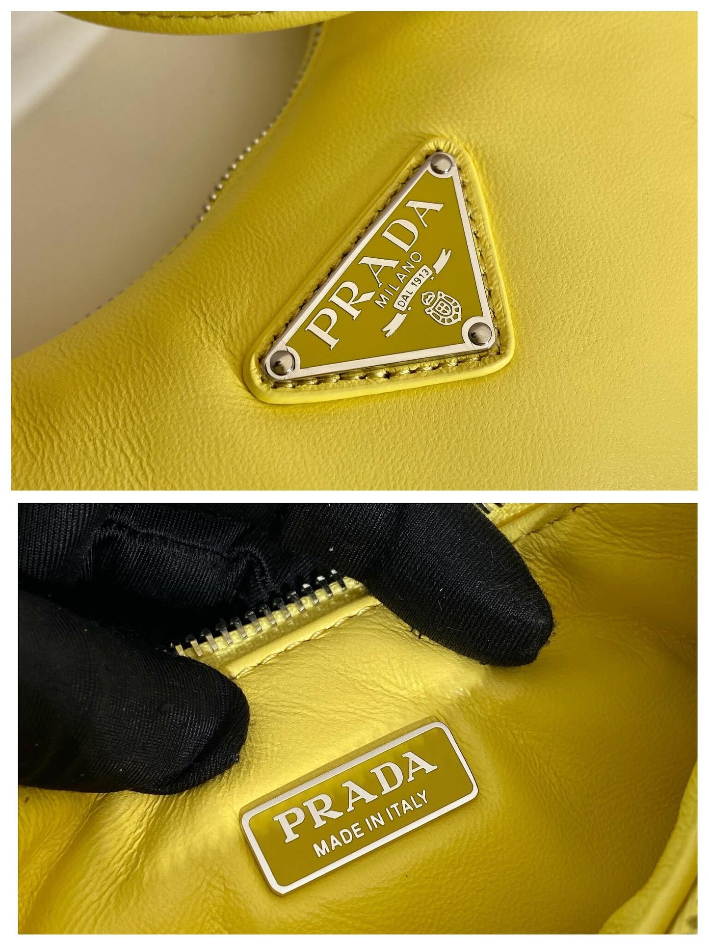 Prada Small Padded Yellow Bag