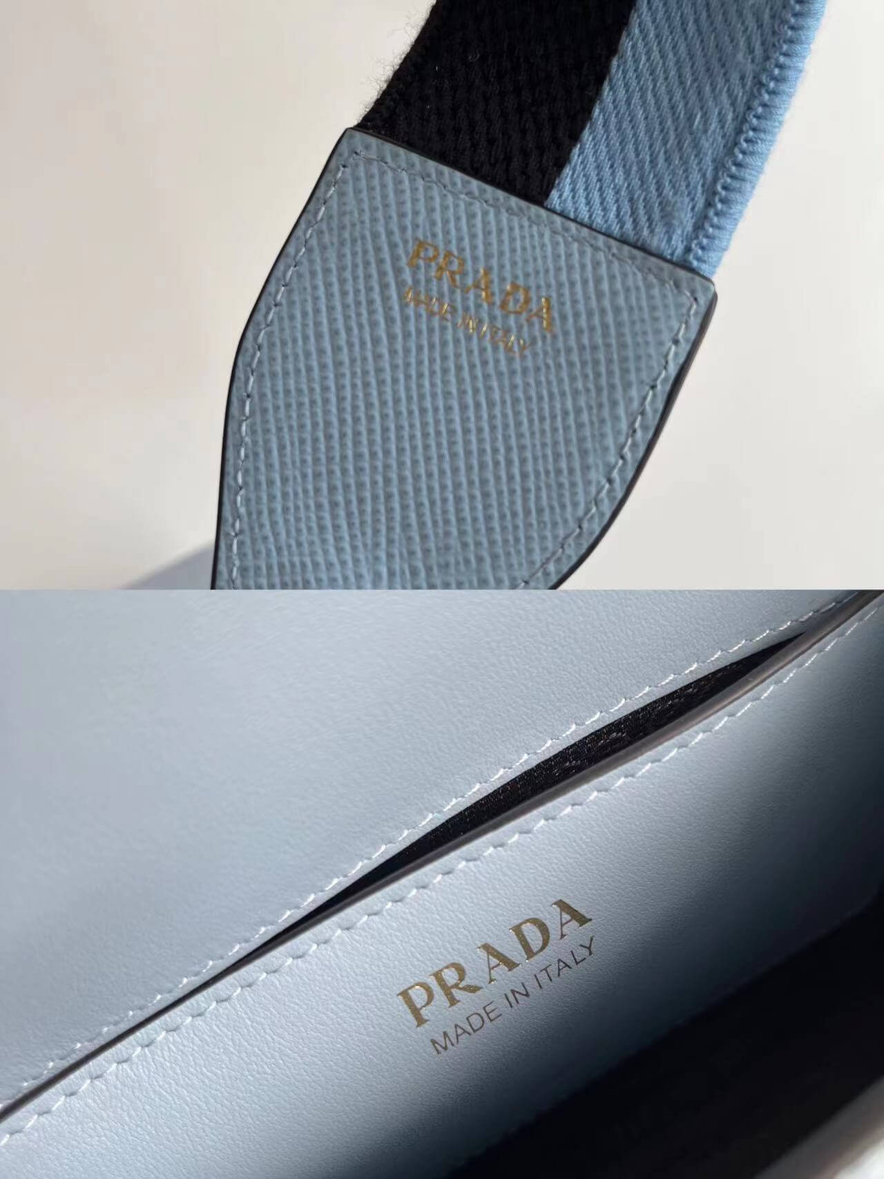 Prada Lettering Logo Tote Bag