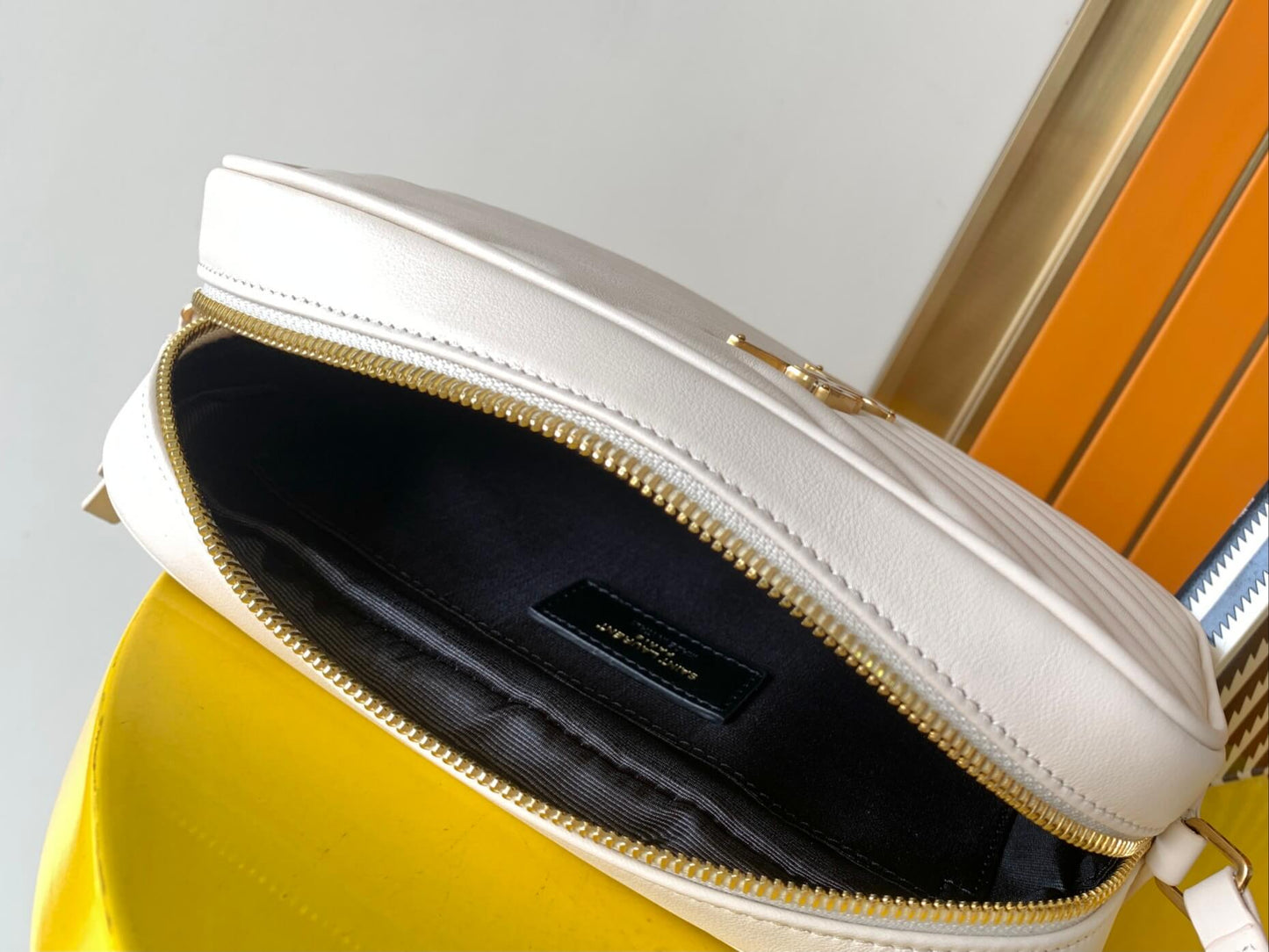 YSL Lou Camera White Bag