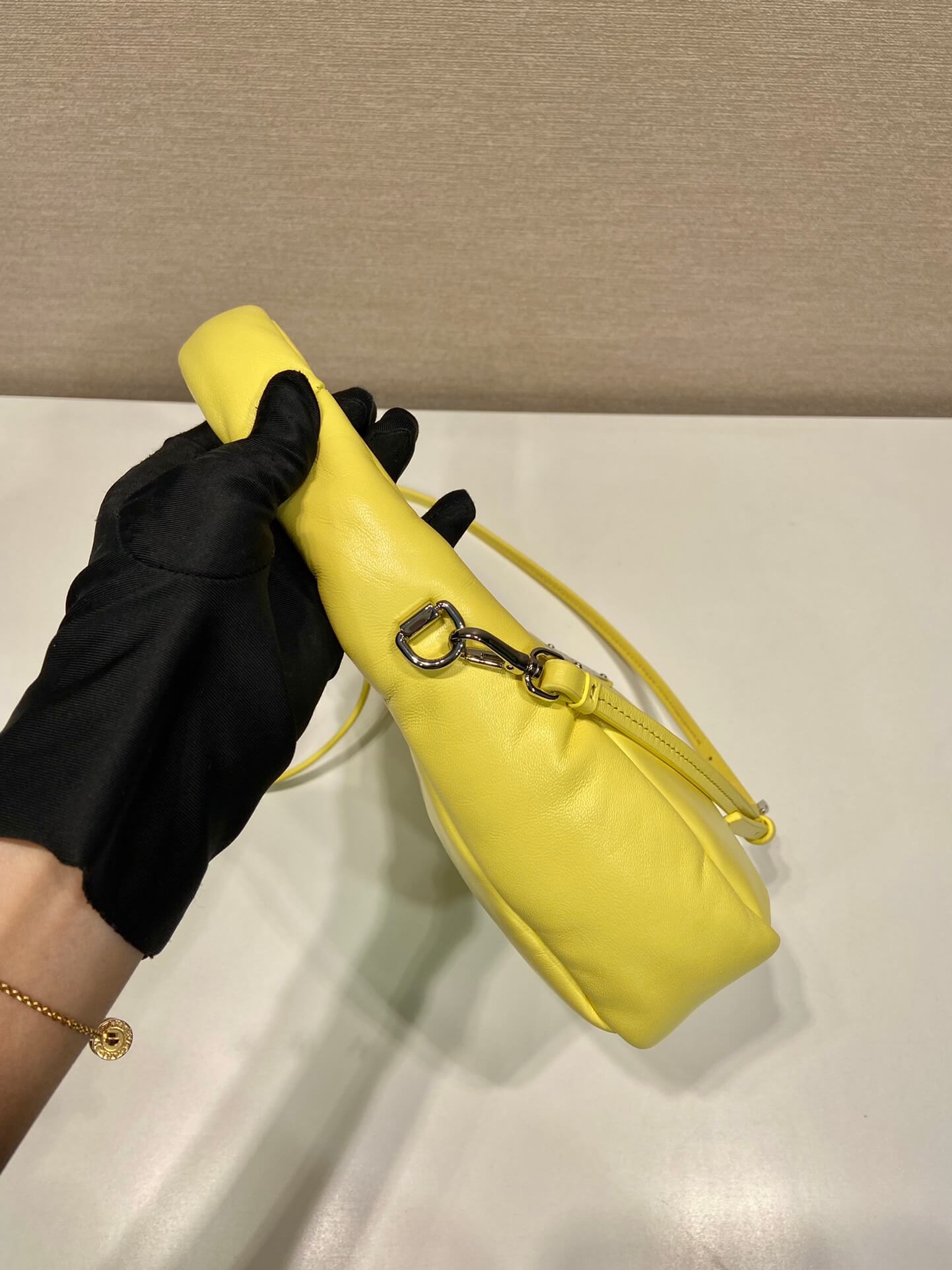 Prada Small Padded Yellow Bag