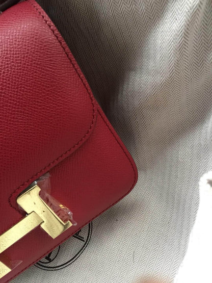 Hermes Constance Brownish Crimson Bag