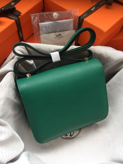 Hermes Constance Green Bag