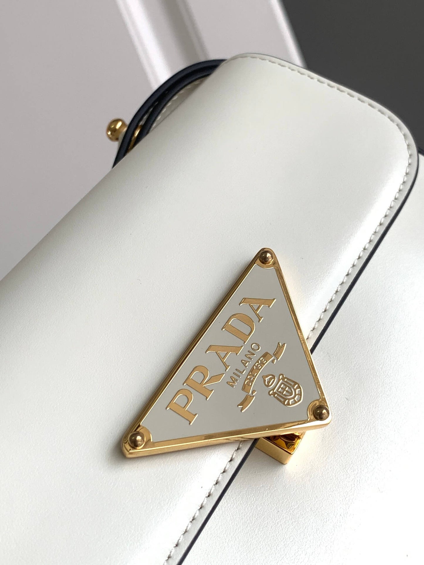 Prada Embleme Saffiano Shoulder Bag
